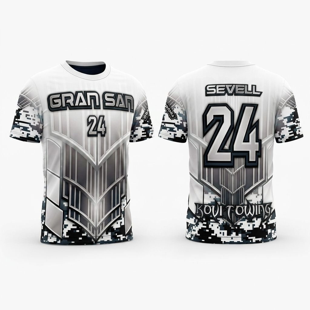 Unisex Sublimated Plus Size Baseball Shirt