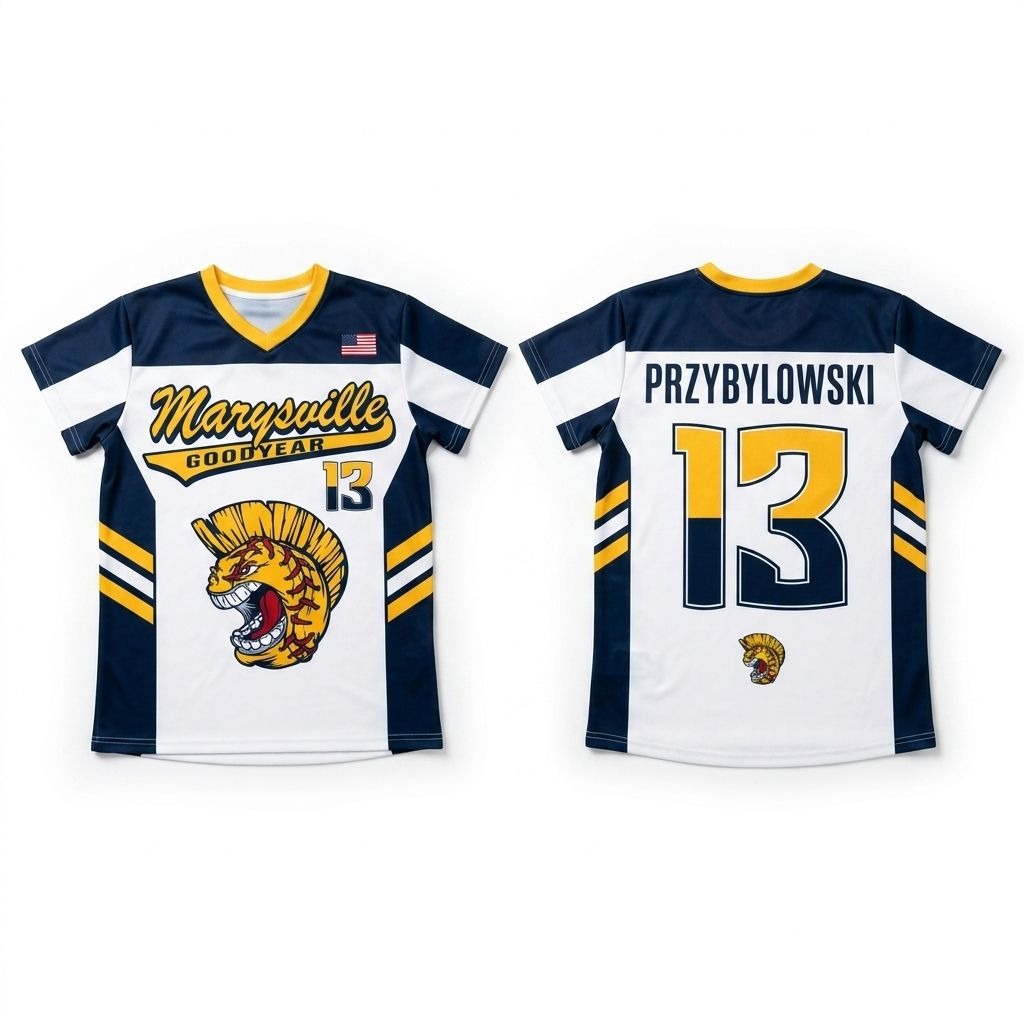 Unisex Sublimated Plus Size Baseball Shirt